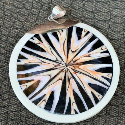 Sale -  2.25” Nautilus Shell Sterling Silver on 18" Sterling Silver Chain