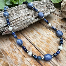 Load image into Gallery viewer, N0711  Dumortierite Blue Necklace (20”-22”)
