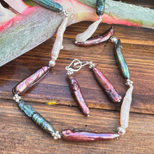 Load image into Gallery viewer, Linear Pearl Earrings
