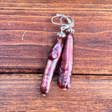 Load image into Gallery viewer, Linear Pearl Earrings
